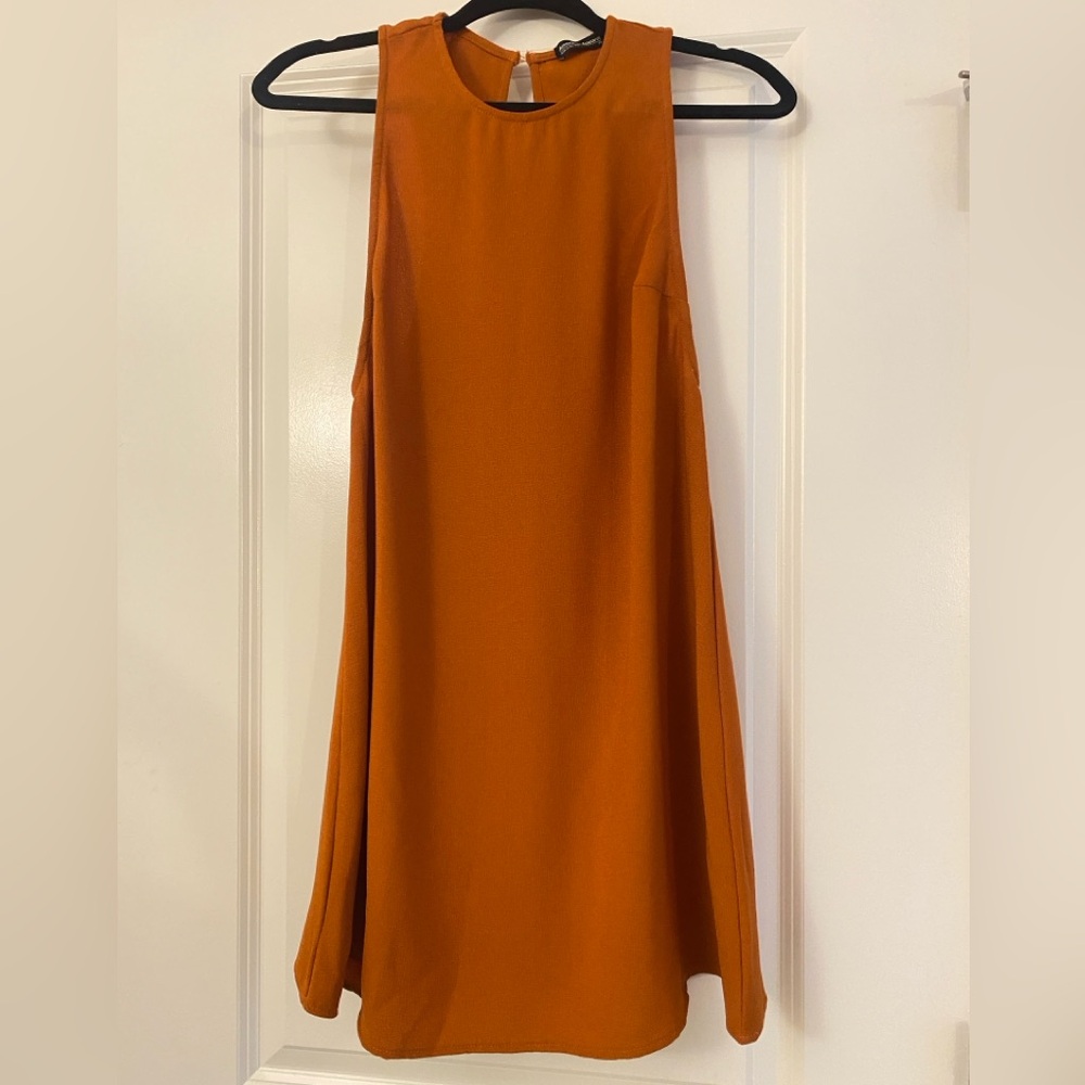 American apparel Orange Sleeveless Dress